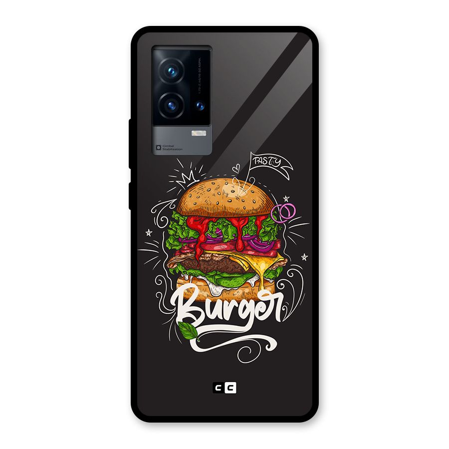 Burger Lover Glass Back Case for iQOO 9 5G