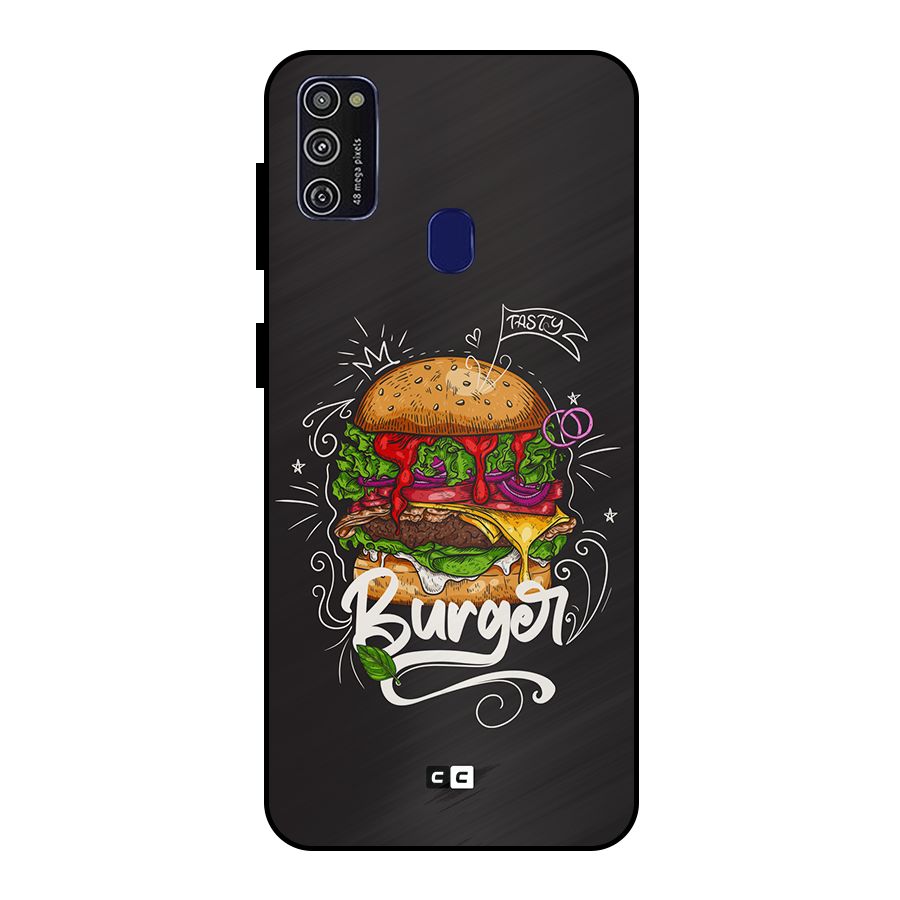 Burger Lover Metal Back Case for Galaxy M30s
