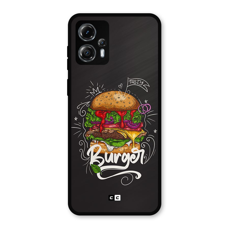 Burger Lover Metal Back Case for Moto G13