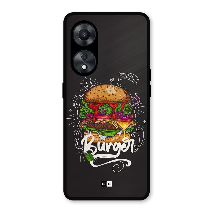 Burger Lover Metal Back Case for Oppo A78