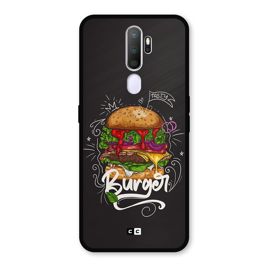 Burger Lover Metal Back Case for Oppo A9 (2020)