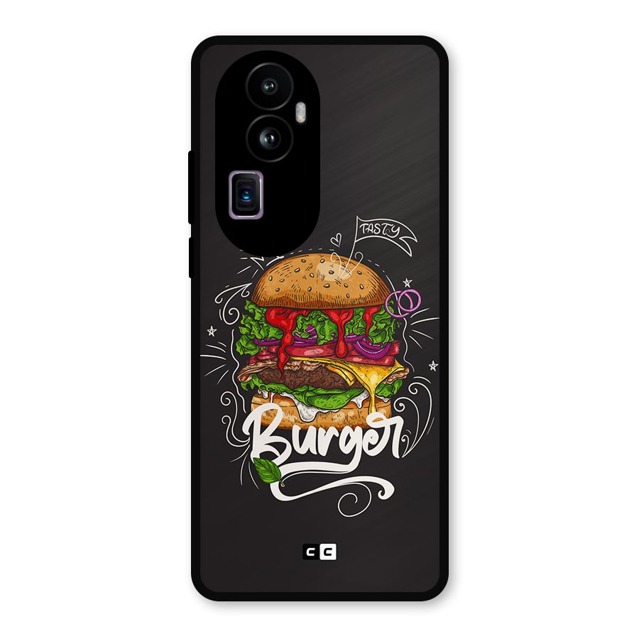 Burger Lover Metal Back Case for Oppo Reno10 Pro Plus