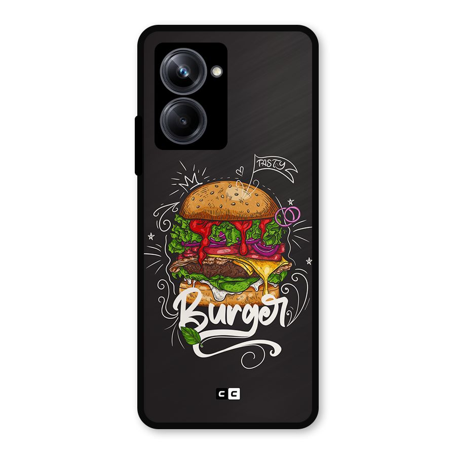 Burger Lover Metal Back Case for Realme 10 Pro