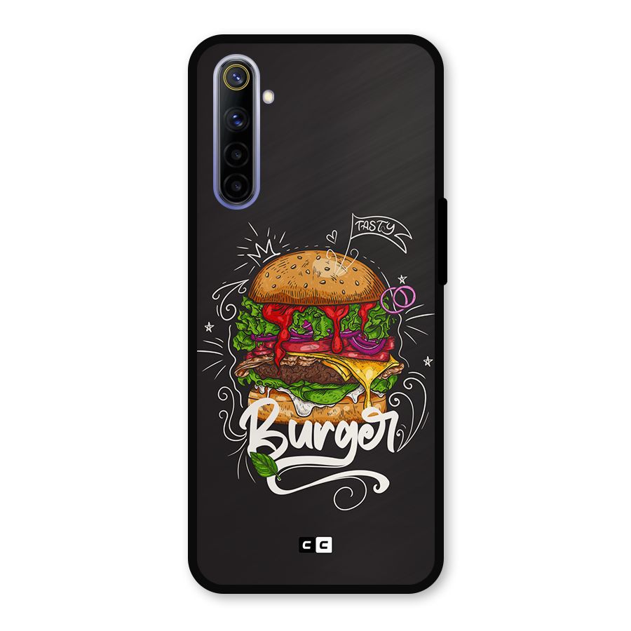 Burger Lover Metal Back Case for Realme 6i