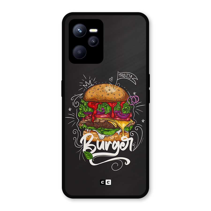 Burger Lover Metal Back Case for Realme C35