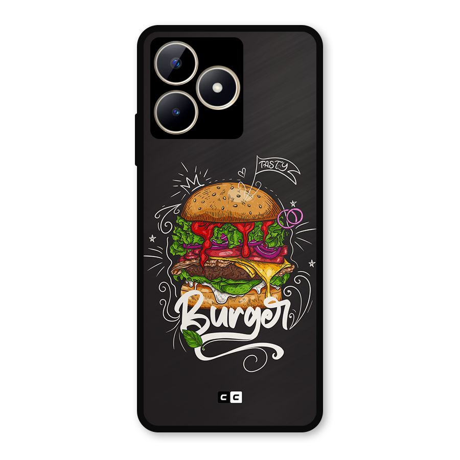 Burger Lover Metal Back Case for Realme C53