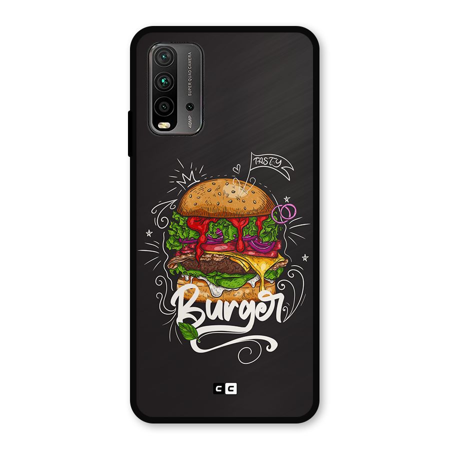 Burger Lover Metal Back Case for Redmi 9 Power