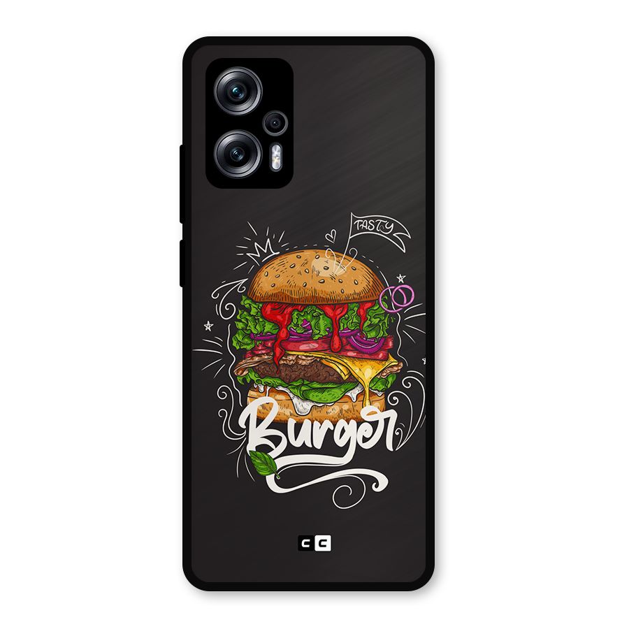 Burger Lover Metal Back Case for Redmi K50i
