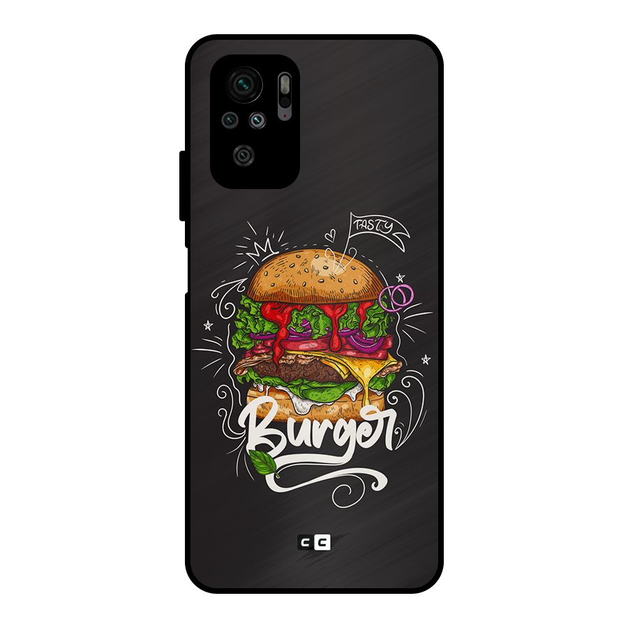 Burger Lover Metal Back Case for Redmi Note 10S