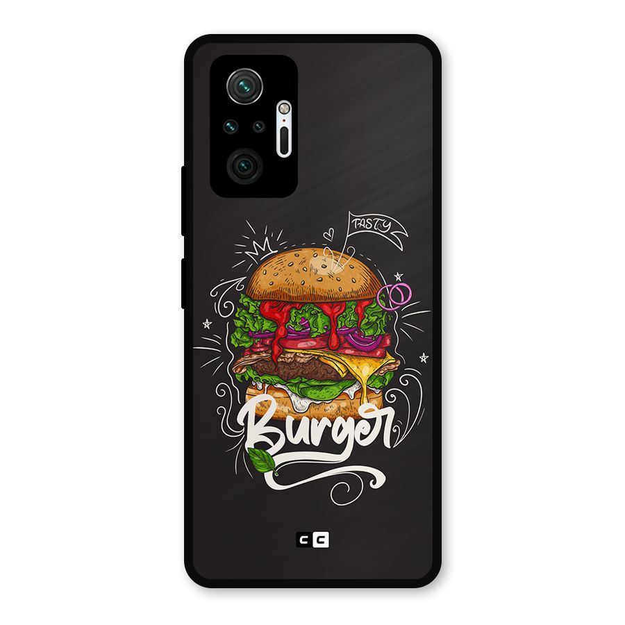 Burger Lover Metal Back Case for Redmi Note 10 Pro Max