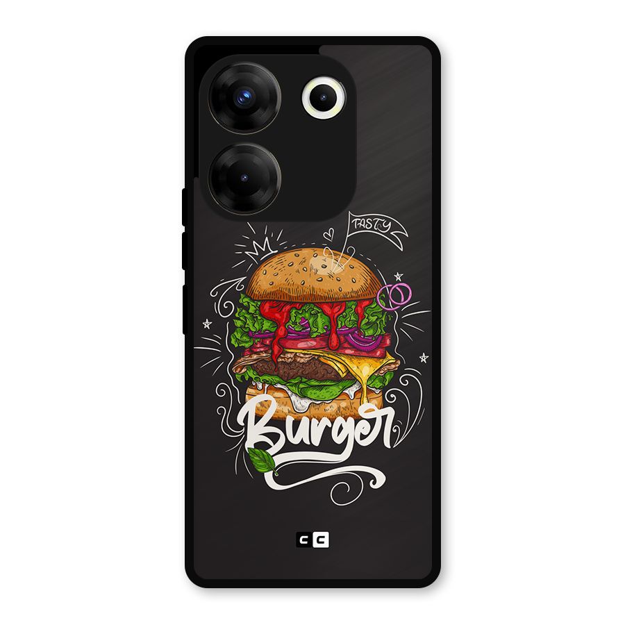 Burger Lover Metal Back Case for Tecno Camon 20