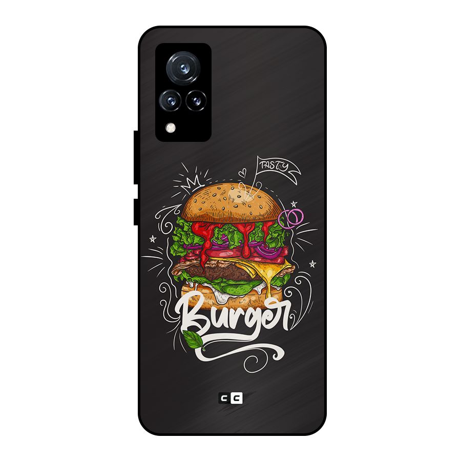 Burger Lover Metal Back Case for Vivo V21 5G