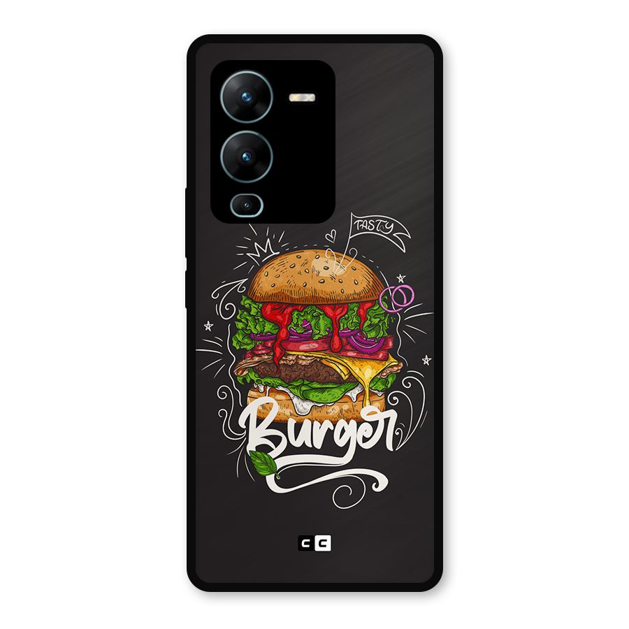 Burger Lover Metal Back Case for Vivo V25 Pro