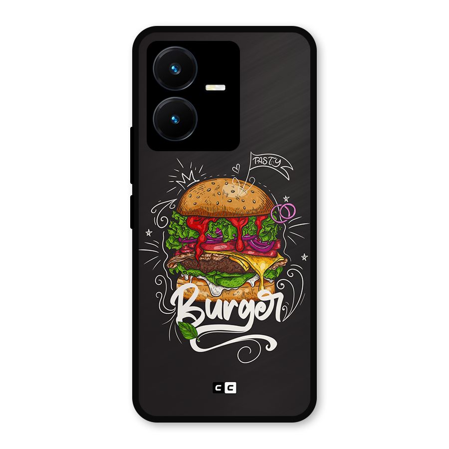 Burger Lover Metal Back Case for Vivo Y22