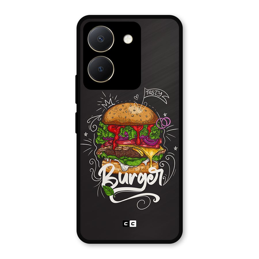 Burger Lover Metal Back Case for Vivo Y36