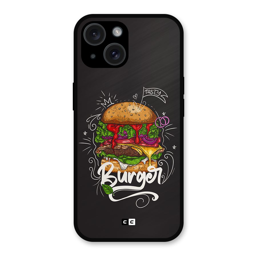 Burger Lover Metal Back Case for iPhone 15