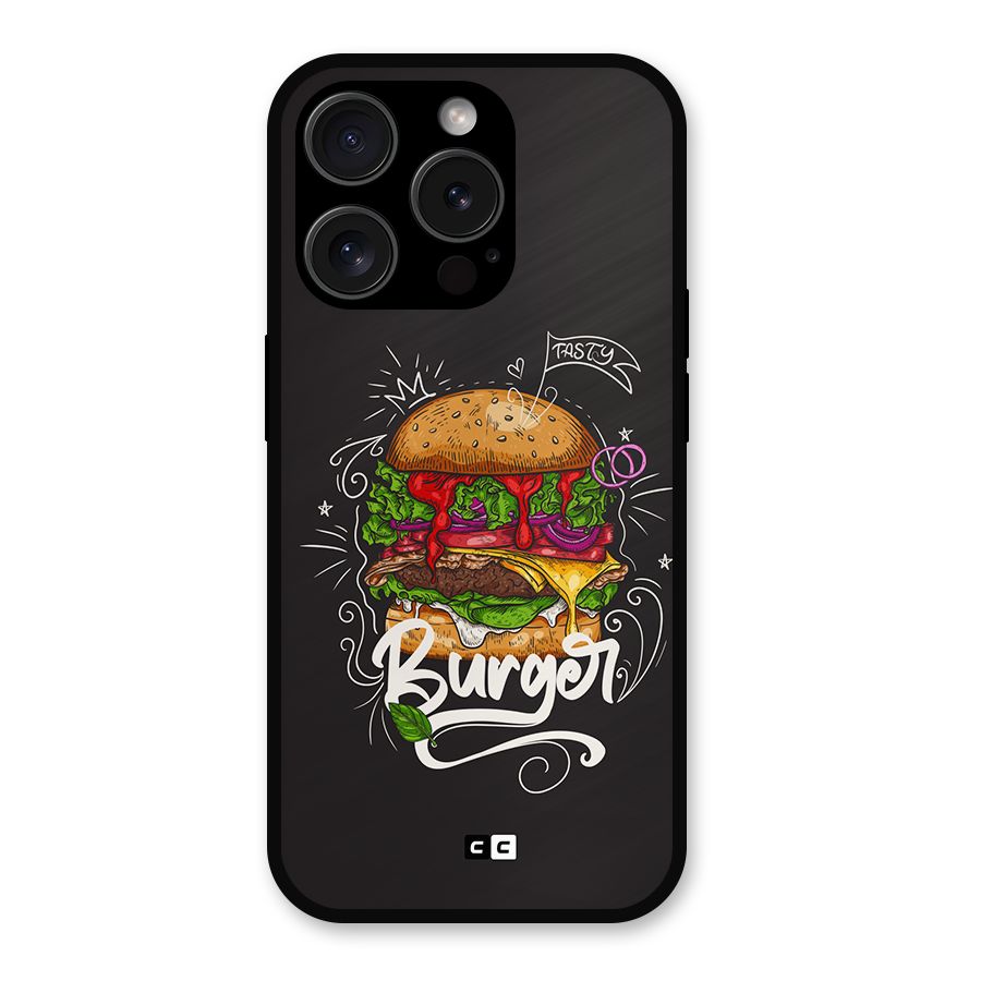 Burger Lover Metal Back Case for iPhone 15 Pro