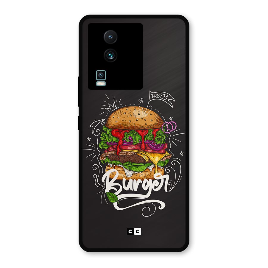 Burger Lover Metal Back Case for iQOO Neo 7