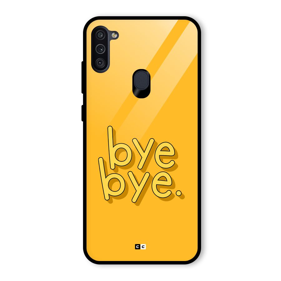 Bye Bye Glass Back Case for Galaxy M11