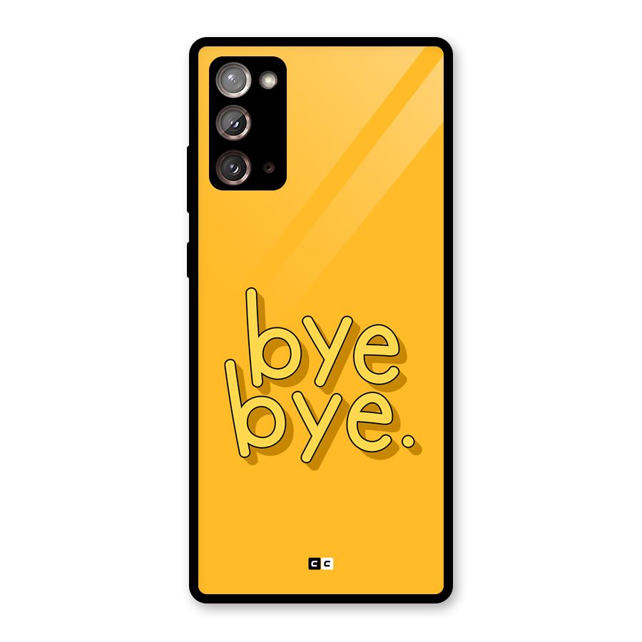 Bye Bye Glass Back Case for Galaxy Note 20