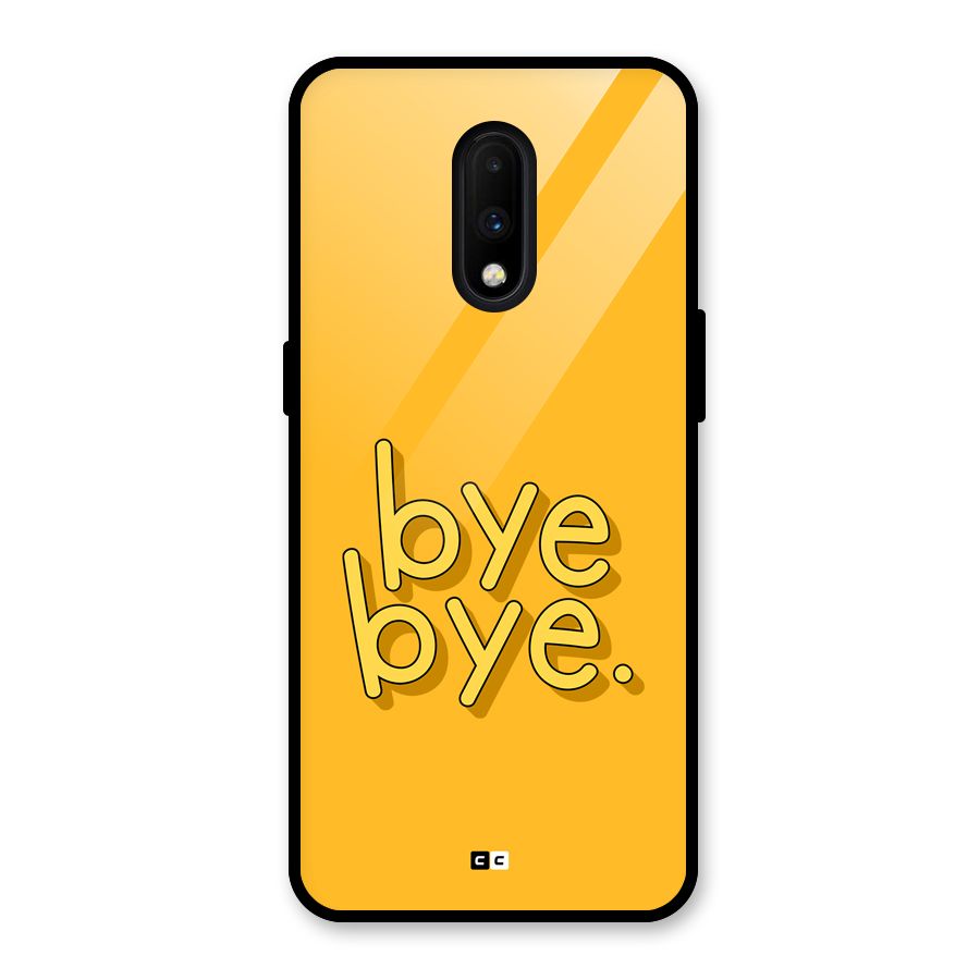 Bye Bye Glass Back Case for OnePlus 7