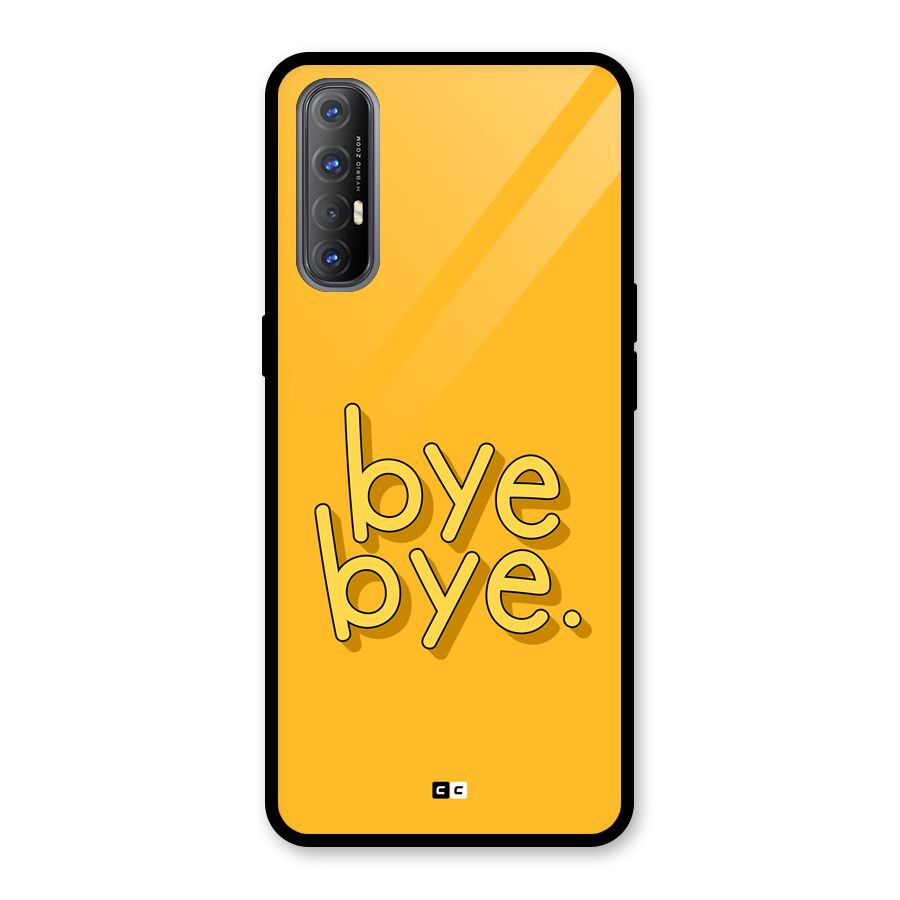 Bye Bye Glass Back Case for Oppo Reno3 Pro