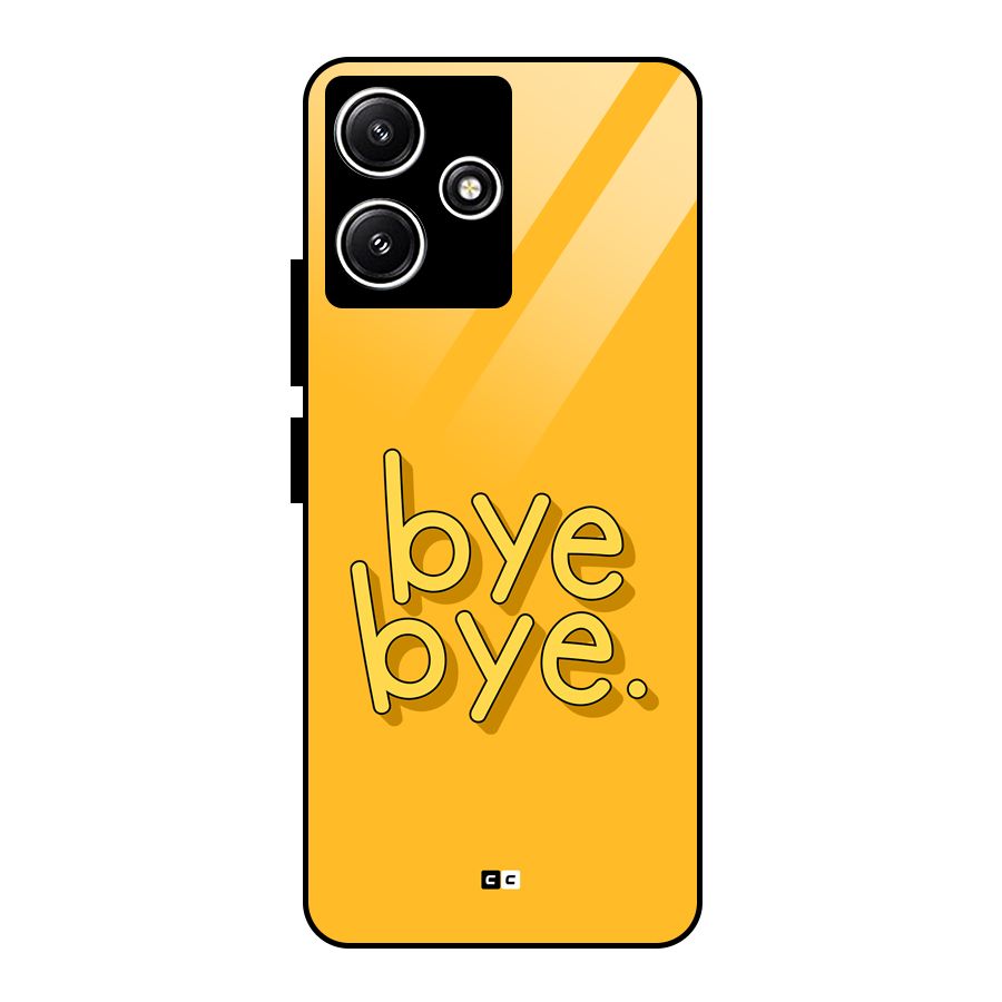 Bye Bye Glass Back Case for Poco M6 Pro