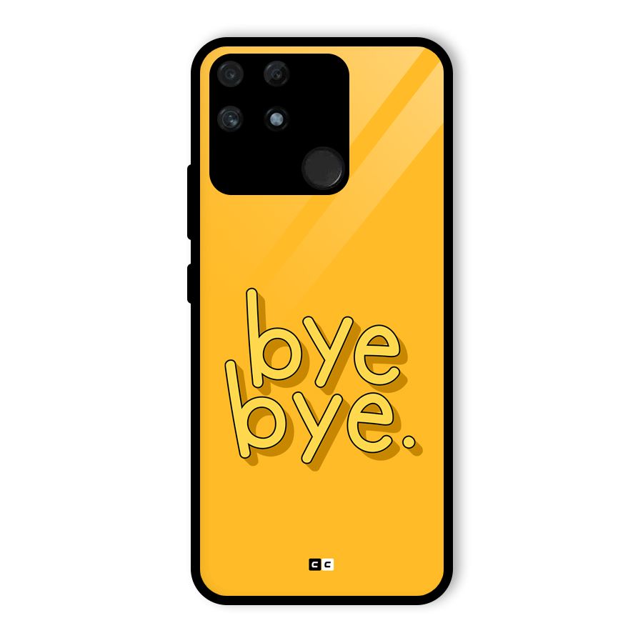 Bye Bye Glass Back Case for Realme Narzo 50A