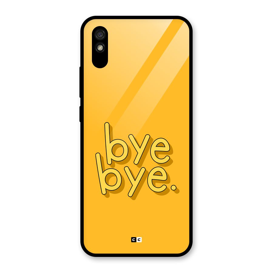 Bye Bye Glass Back Case for Redmi 9A