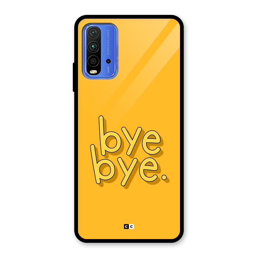 Bye Bye Glass Back Case for Redmi 9 Power