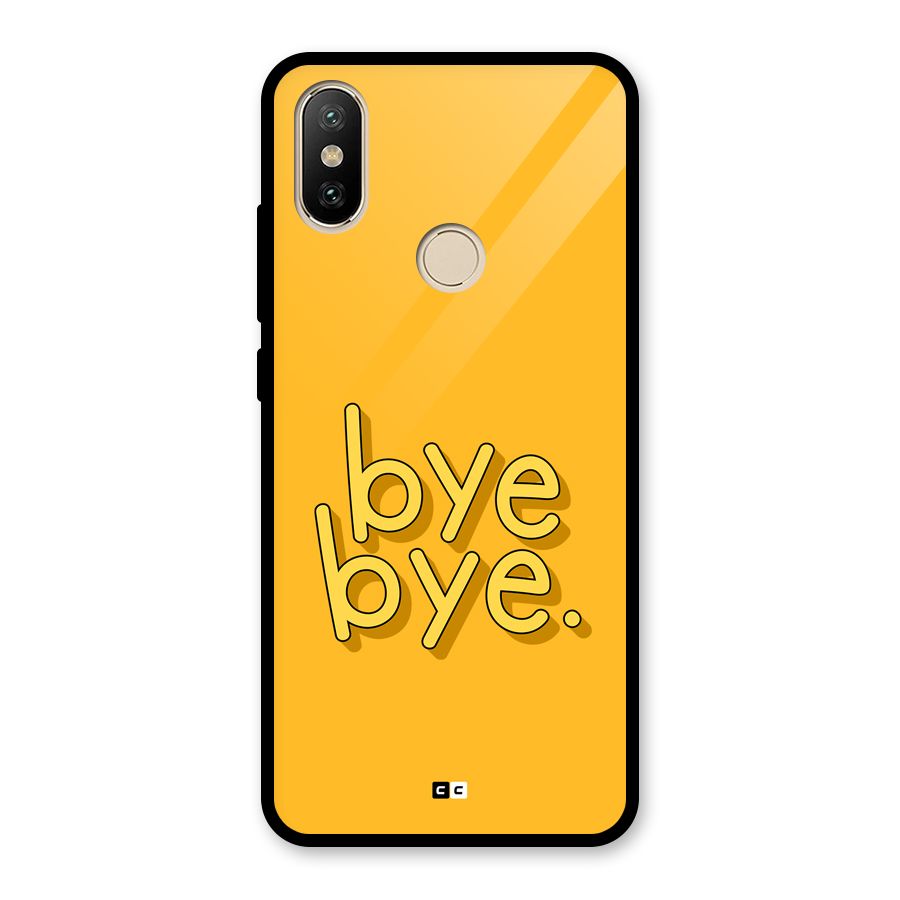 Bye Bye Glass Back Case for Redmi A2