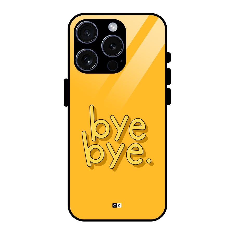 Bye Bye Glass Back Case for iPhone 15 Pro