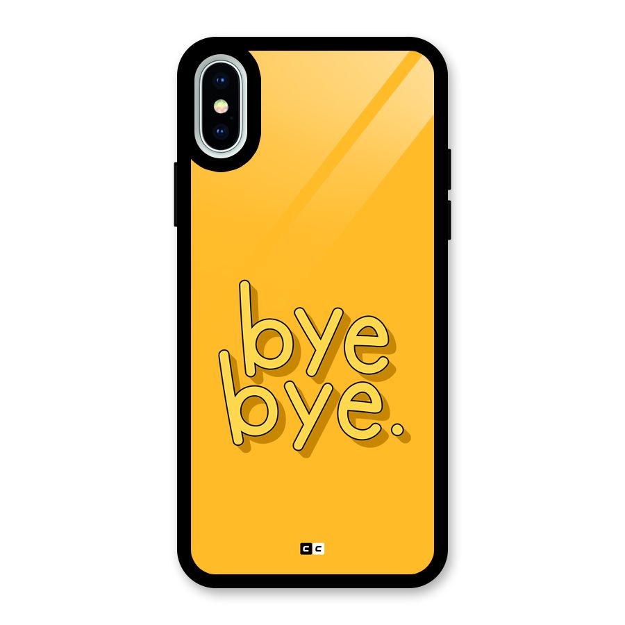 Bye Bye Glass Back Case for iPhone XS