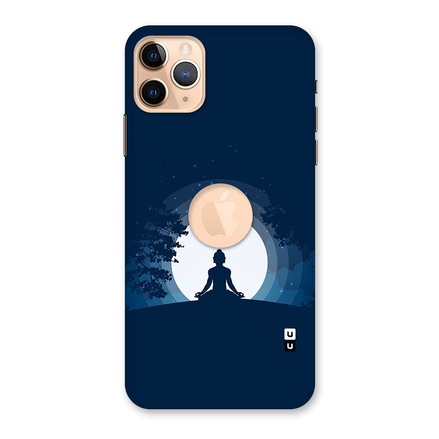 Calm Meditation Back Case for iPhone 11 Pro Max Logo Cut