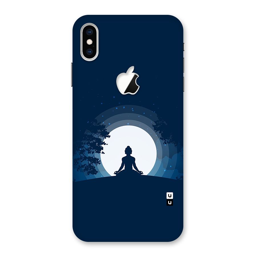 Calm Meditation Back Case for iPhone XS Max Apple Cut