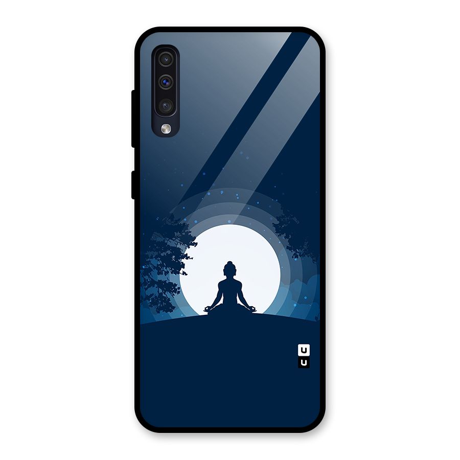 Calm Meditation Glass Back Case for Galaxy A30s
