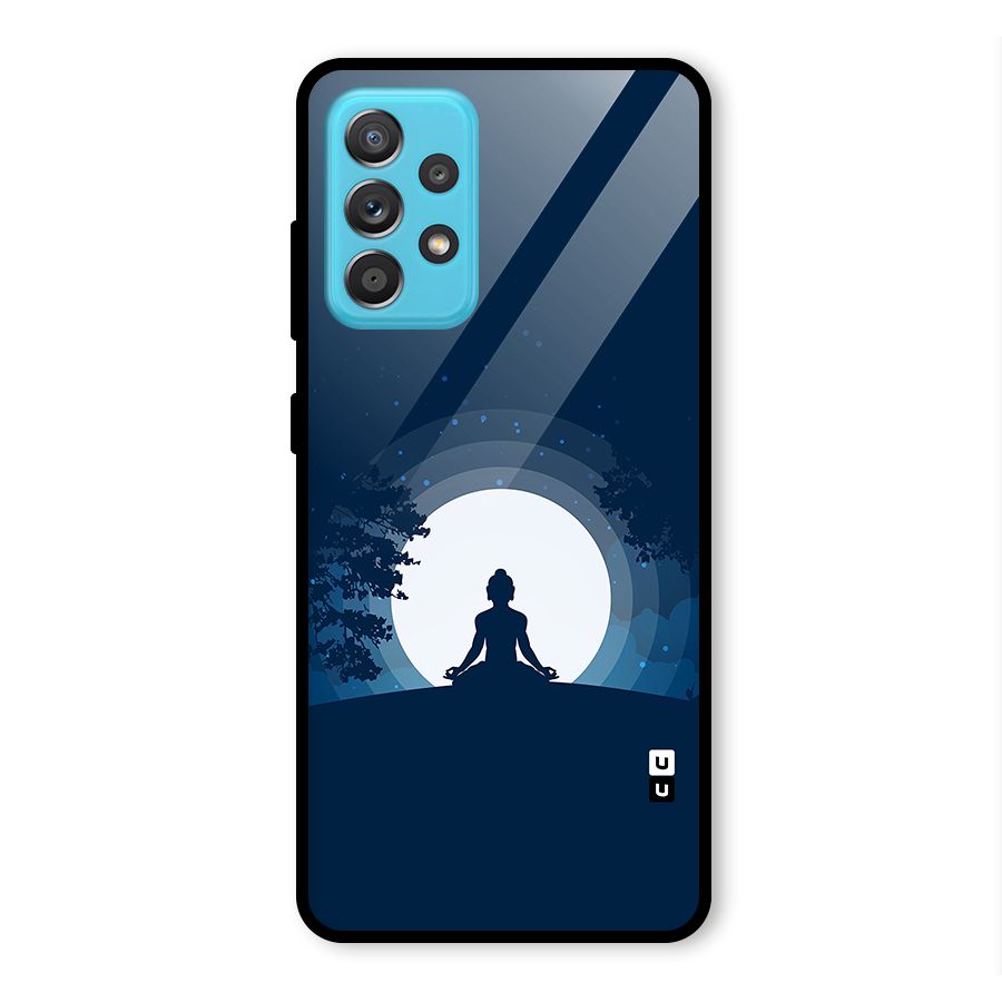 Calm Meditation Glass Back Case for Galaxy A52