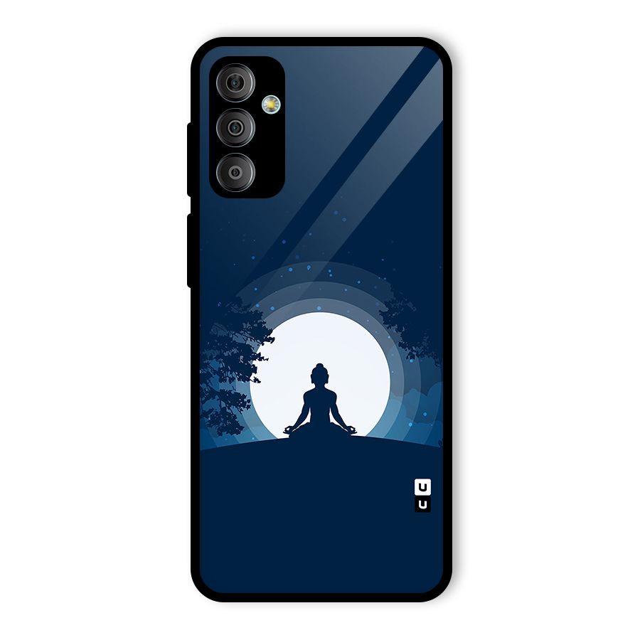 Calm Meditation Glass Back Case for Galaxy F23