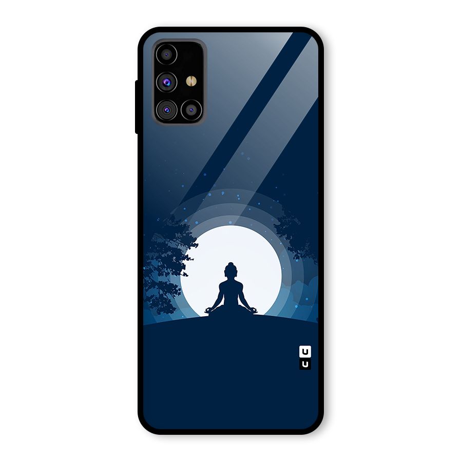 Calm Meditation Glass Back Case for Galaxy M31s