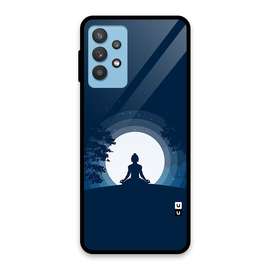 Calm Meditation Glass Back Case for Galaxy M32 5G