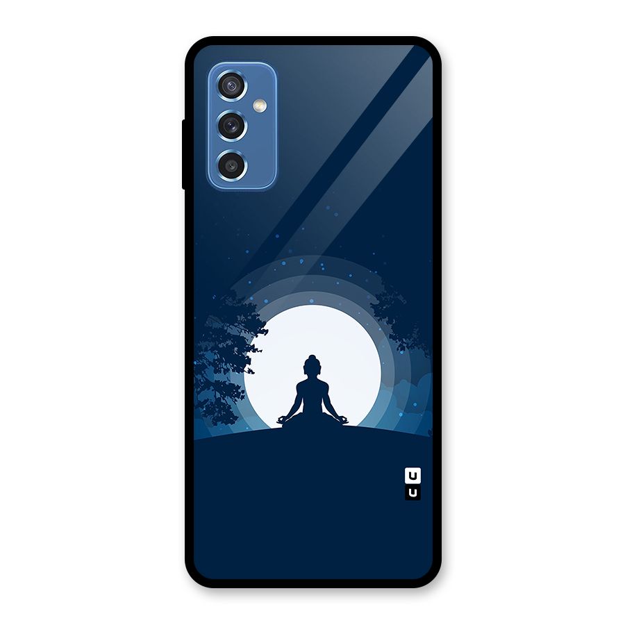 Calm Meditation Glass Back Case for Galaxy M52 5G