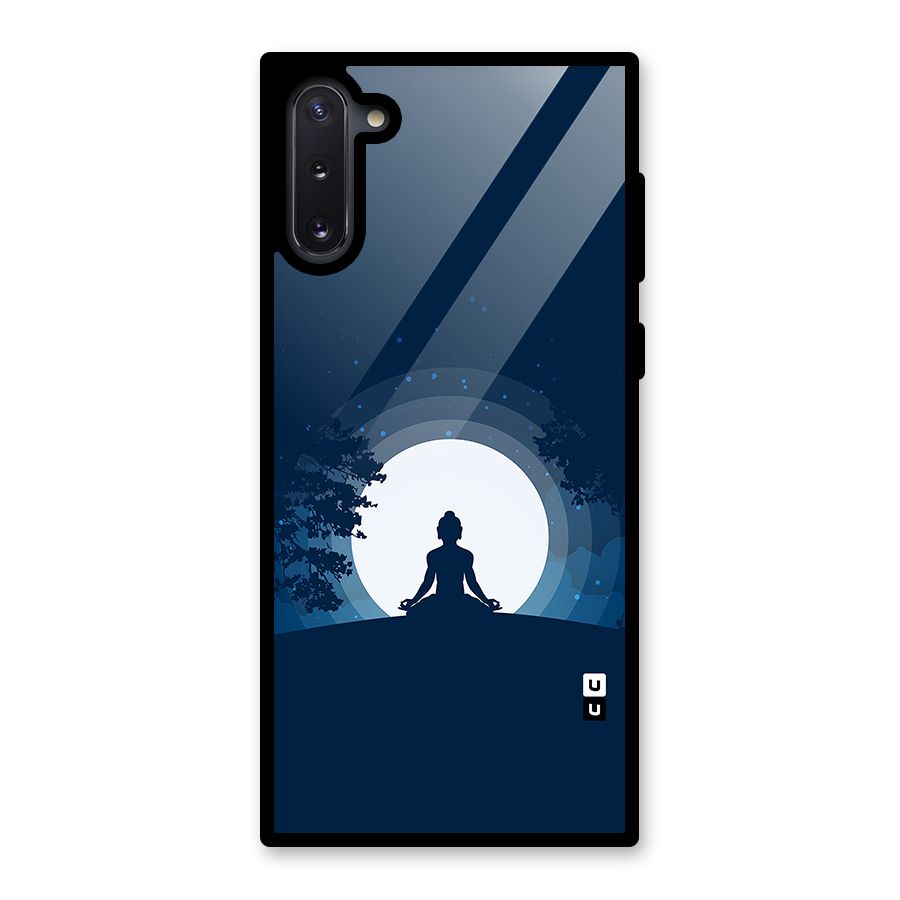 Calm Meditation Glass Back Case for Galaxy Note 10