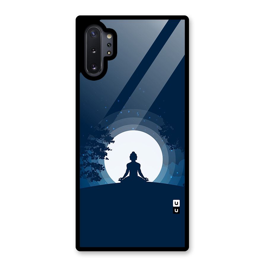 Calm Meditation Glass Back Case for Galaxy Note 10 Plus