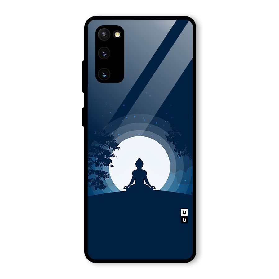 Calm Meditation Glass Back Case for Galaxy S20 FE