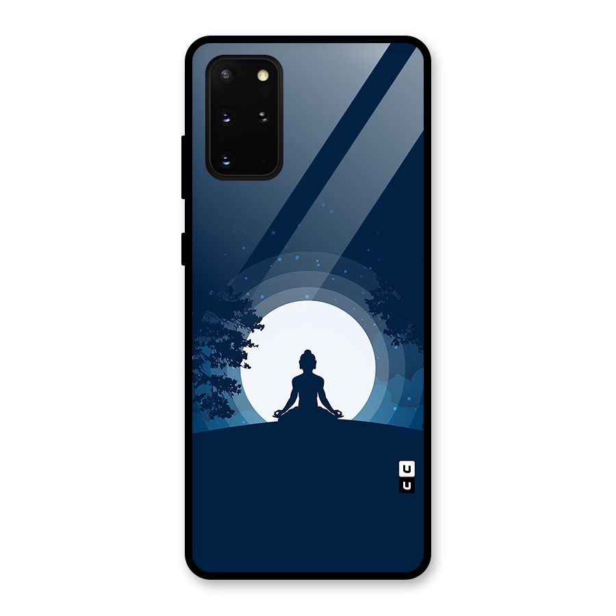 Calm Meditation Glass Back Case for Galaxy S20 Plus