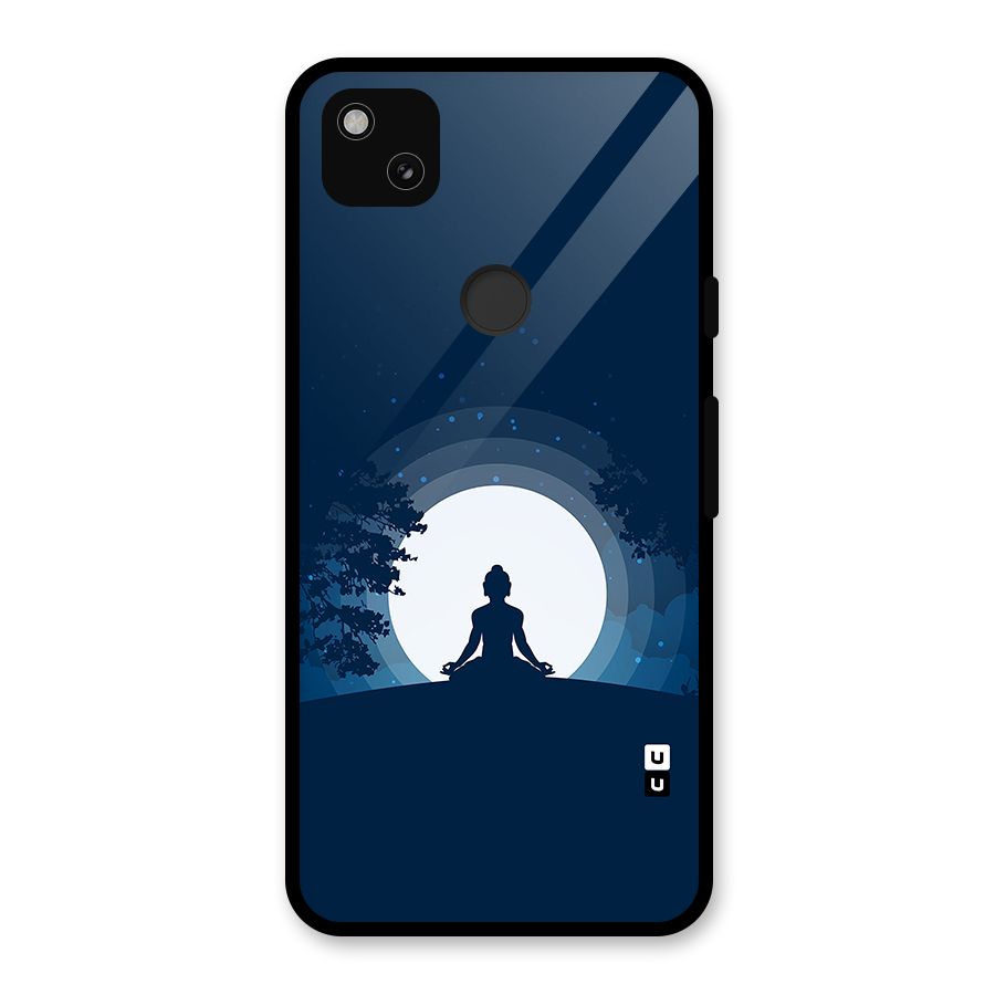 Calm Meditation Glass Back Case for Google Pixel 4a