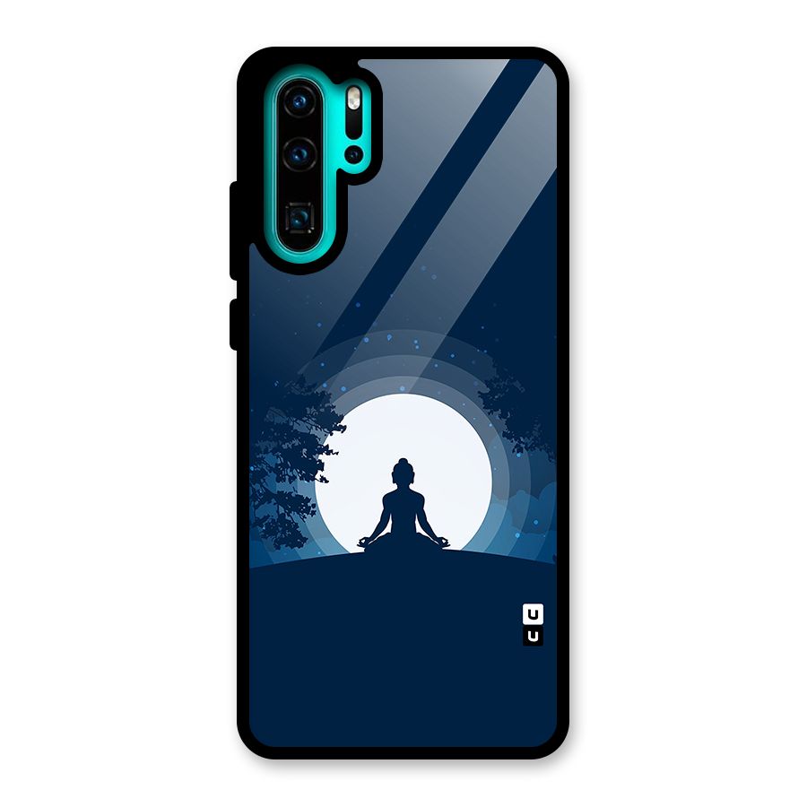 Calm Meditation Glass Back Case for Huawei P30 Pro