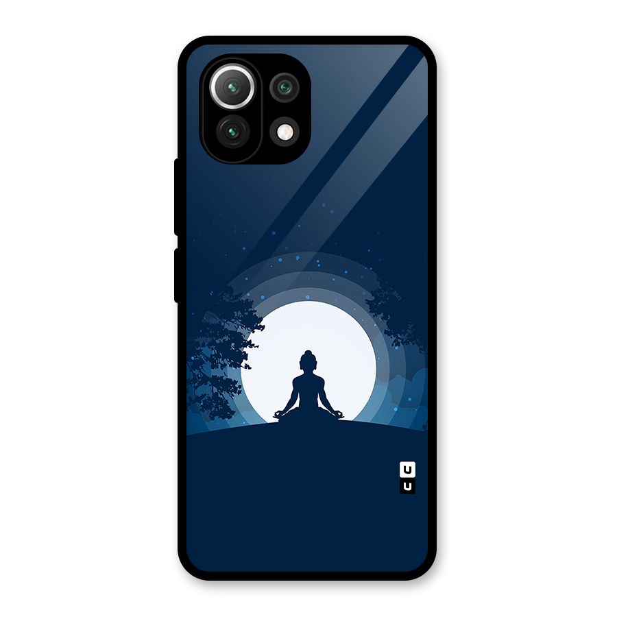 Calm Meditation Glass Back Case for Mi 11 Lite NE 5G