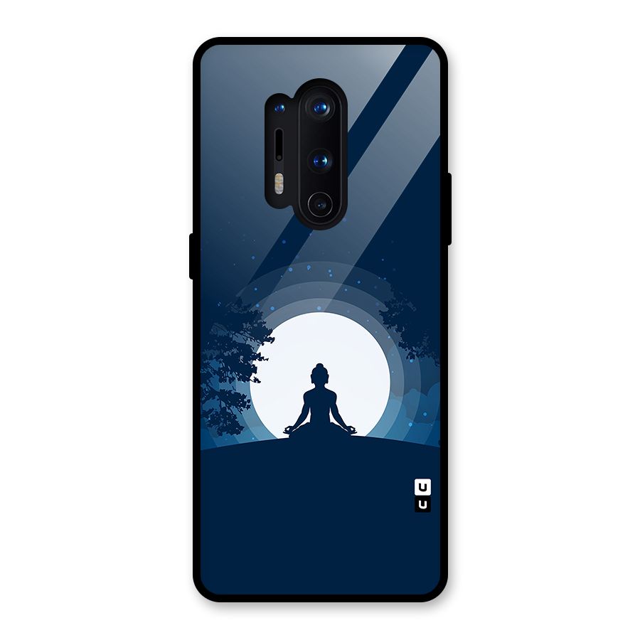 Calm Meditation Glass Back Case for OnePlus 8 Pro