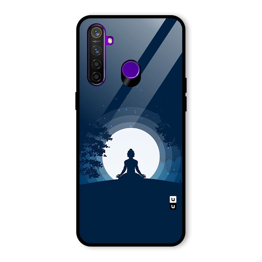 Calm Meditation Glass Back Case for Realme 5 Pro